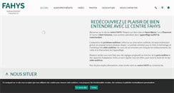 Desktop Screenshot of centre-audition-fahys.fr
